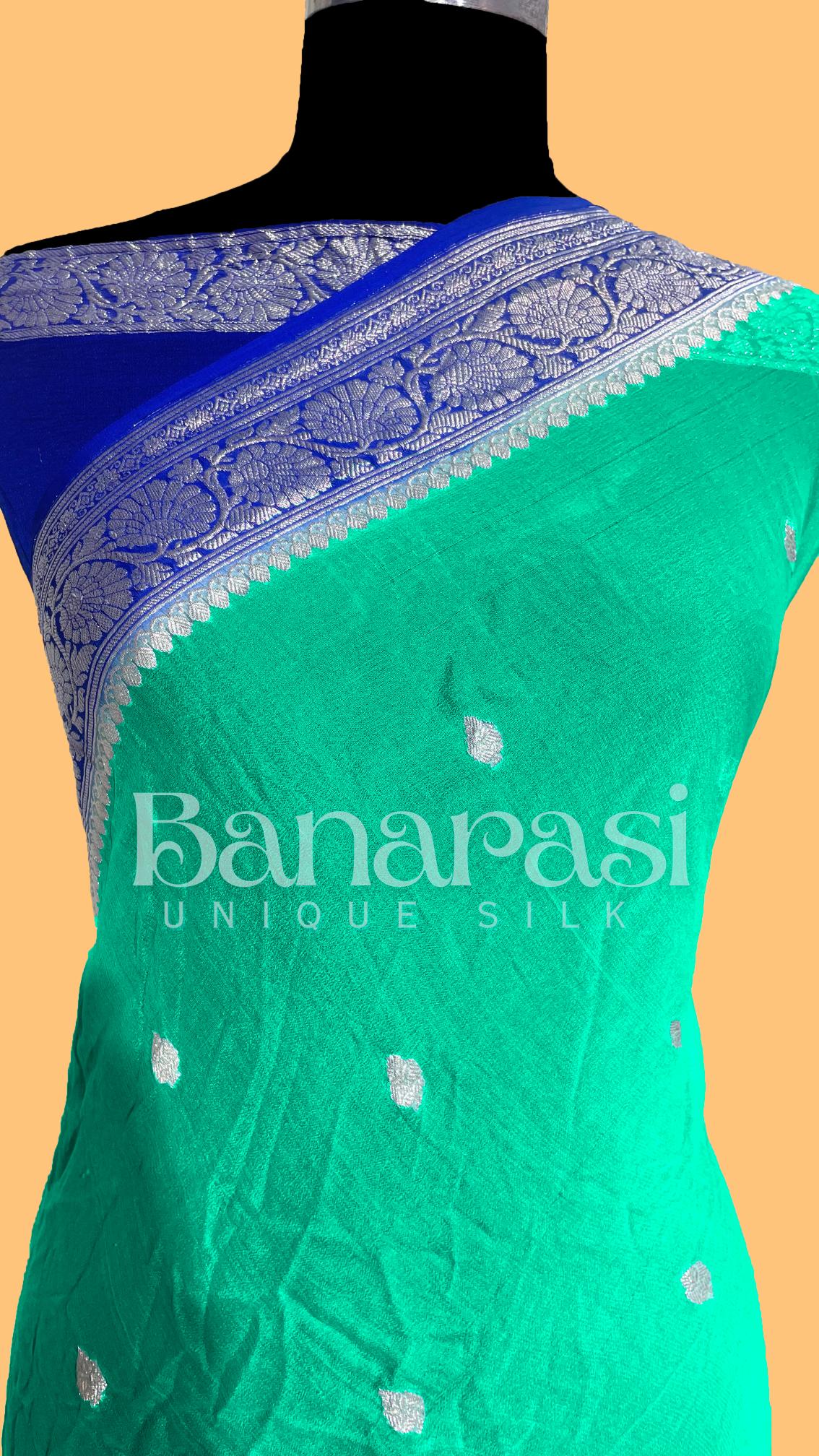 Pure Georgette Banarasi Saree