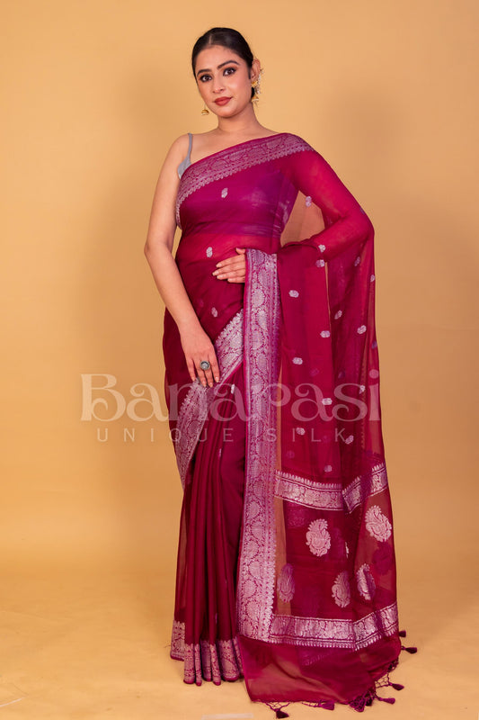 Pure Georgette Banarasi Saree