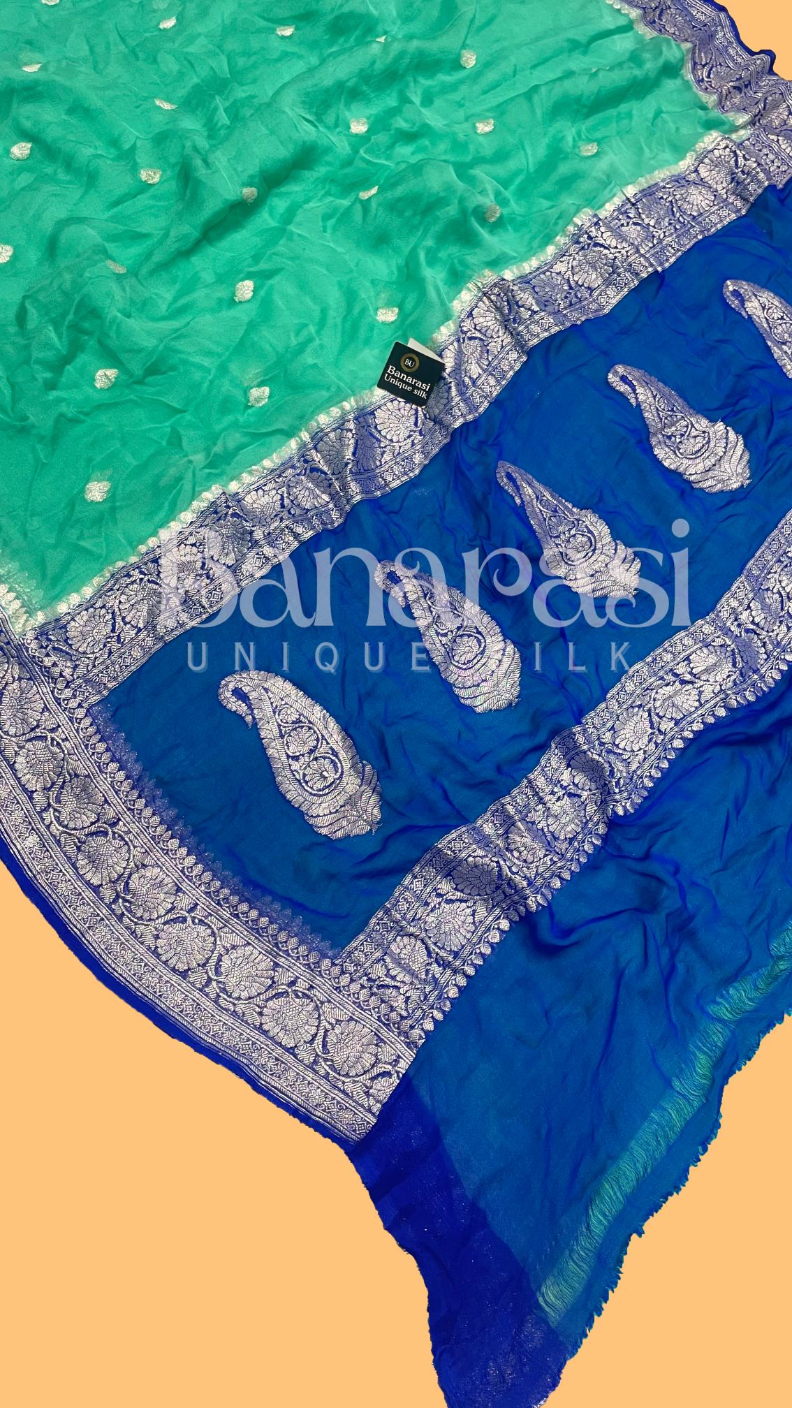 Pure Georgette Banarasi Saree