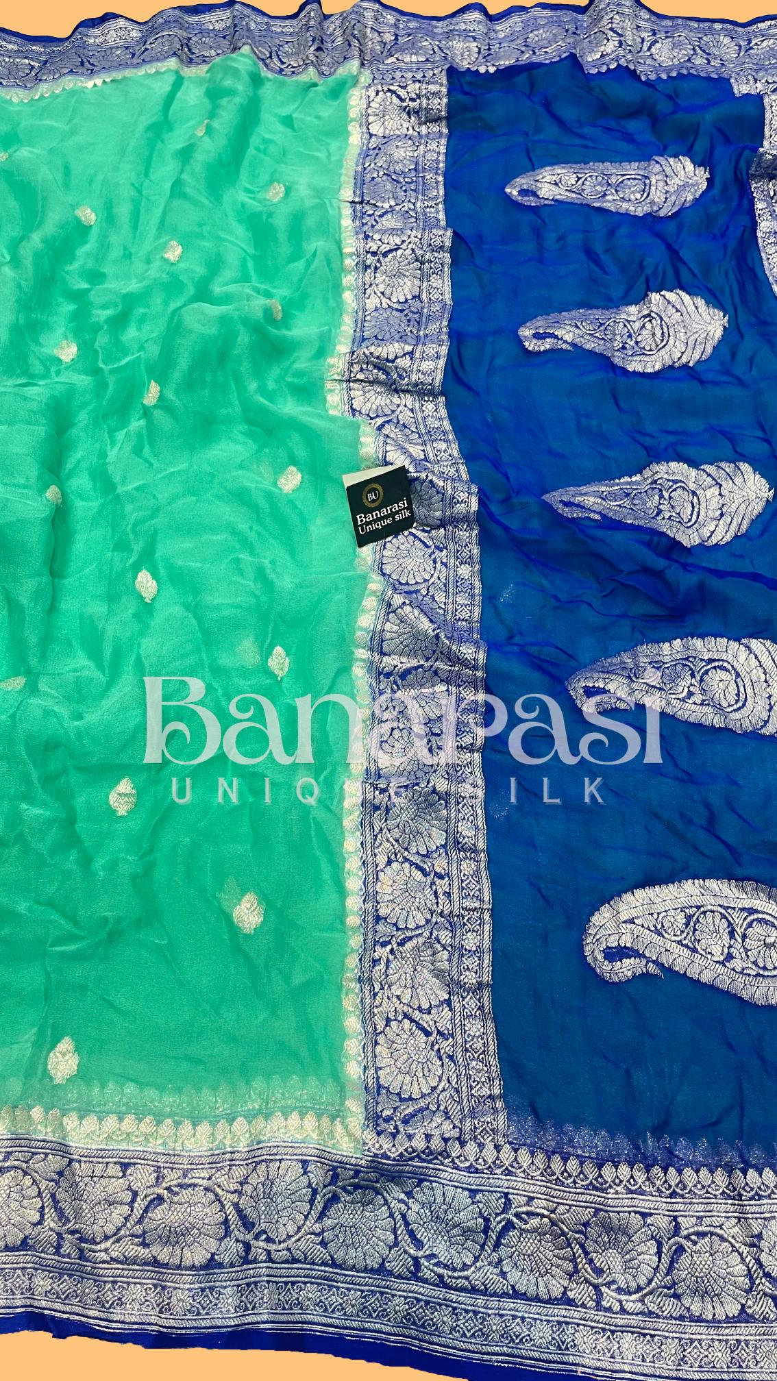 Pure Georgette Banarasi Saree