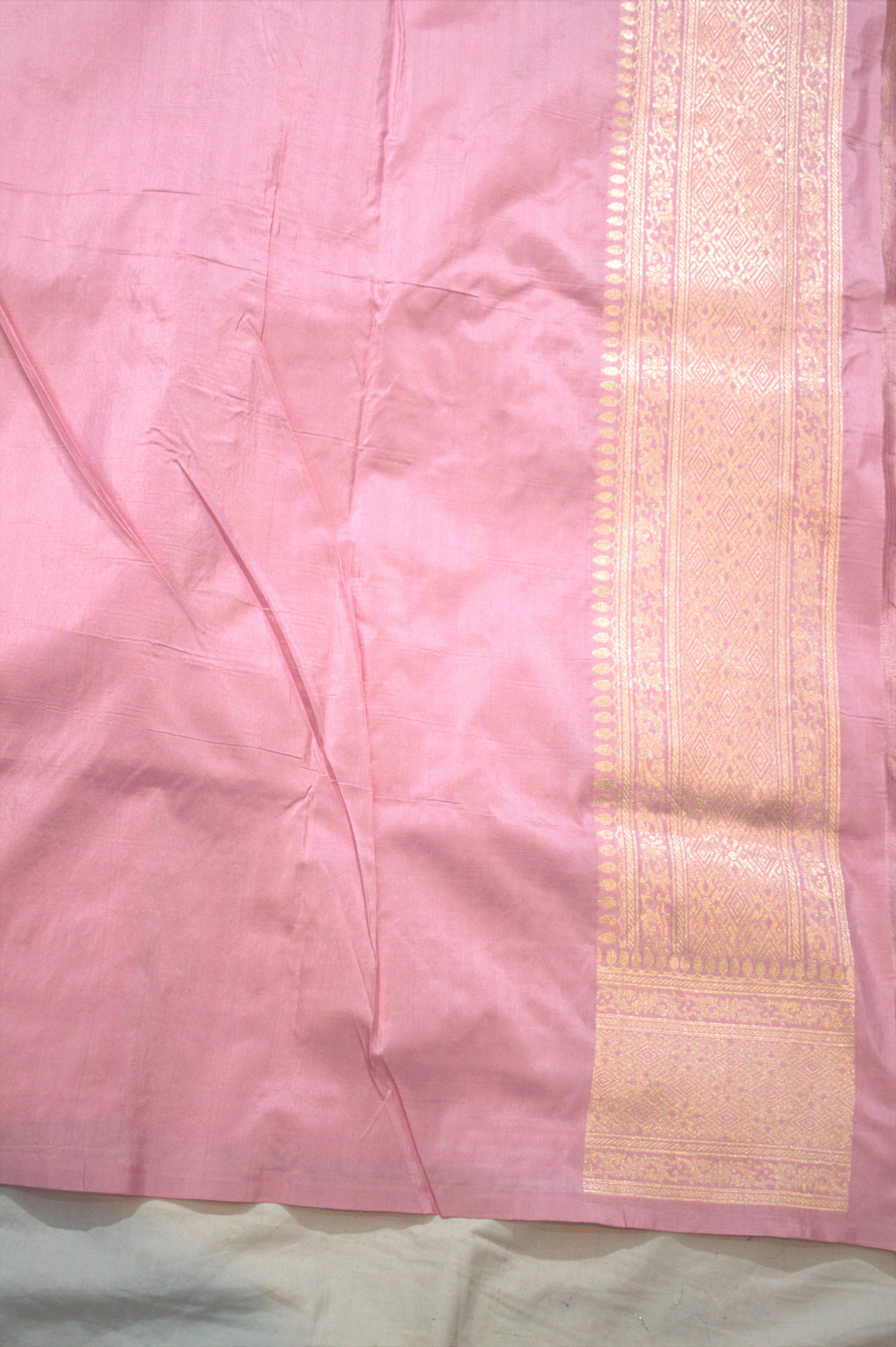 Pure Katan Silk Banarasi Handloom Saree - All Over butiWork