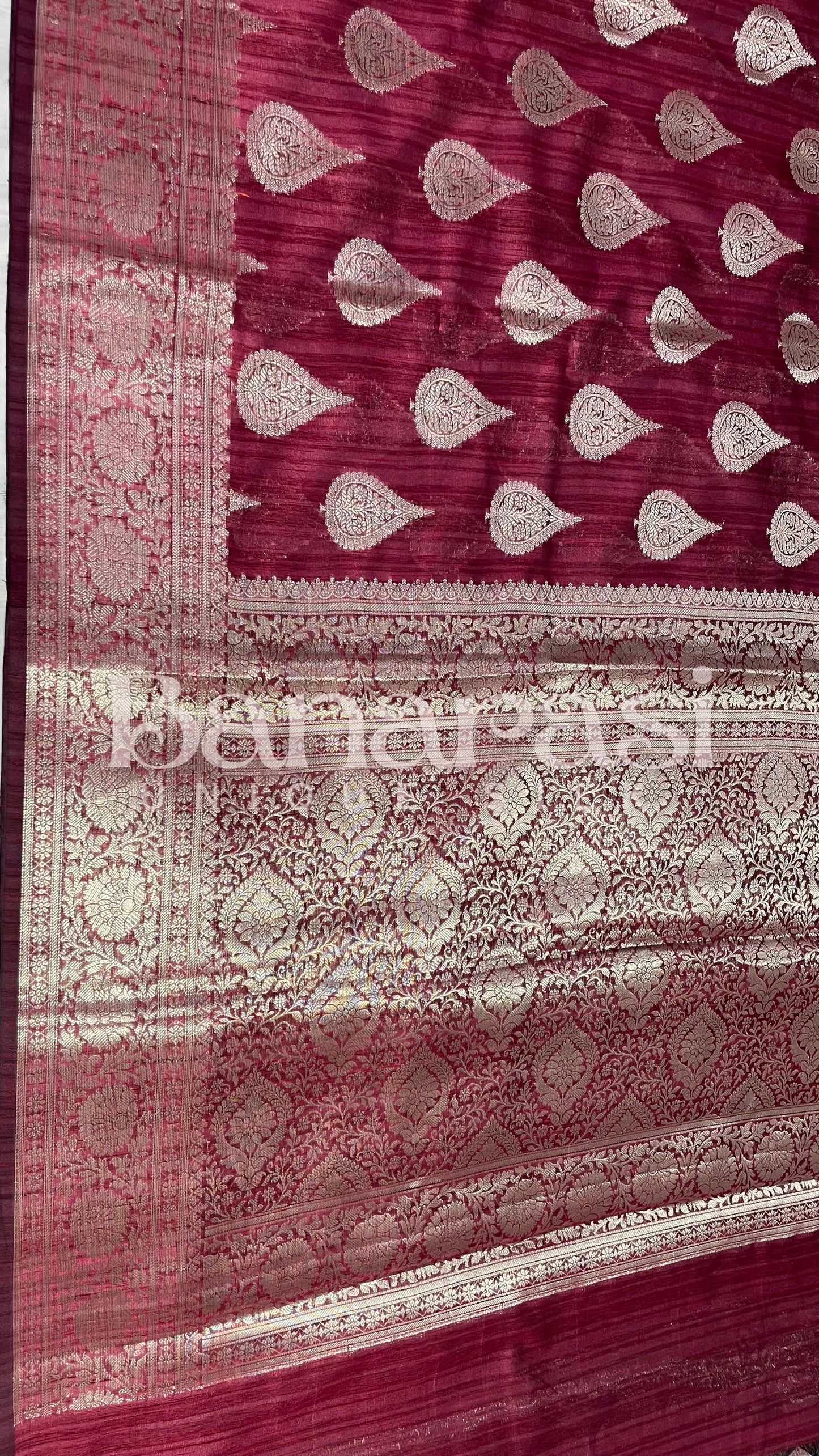 Tusser silk Banarasi Boota Saree