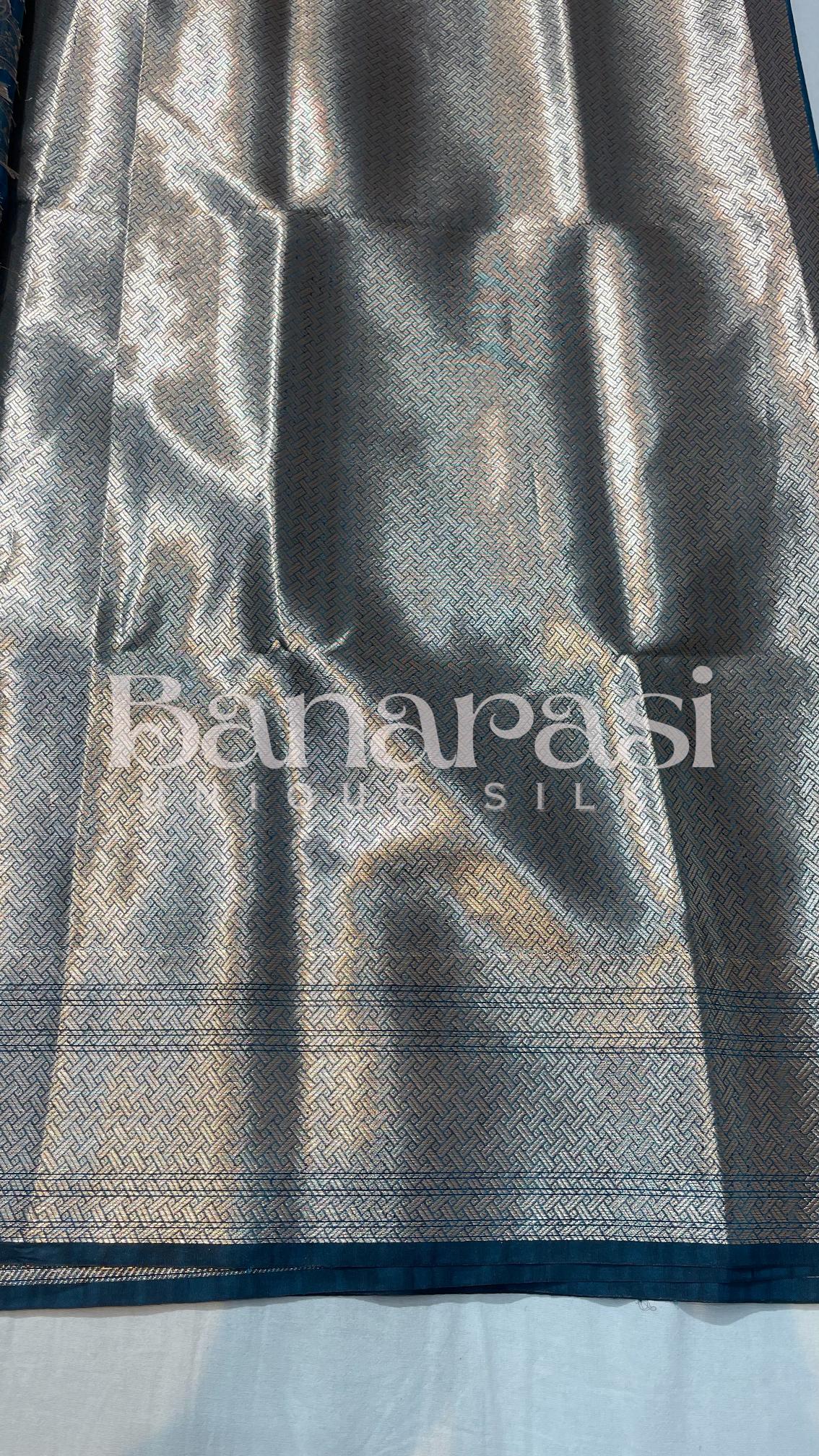 Tusser silk Banarasi Saree