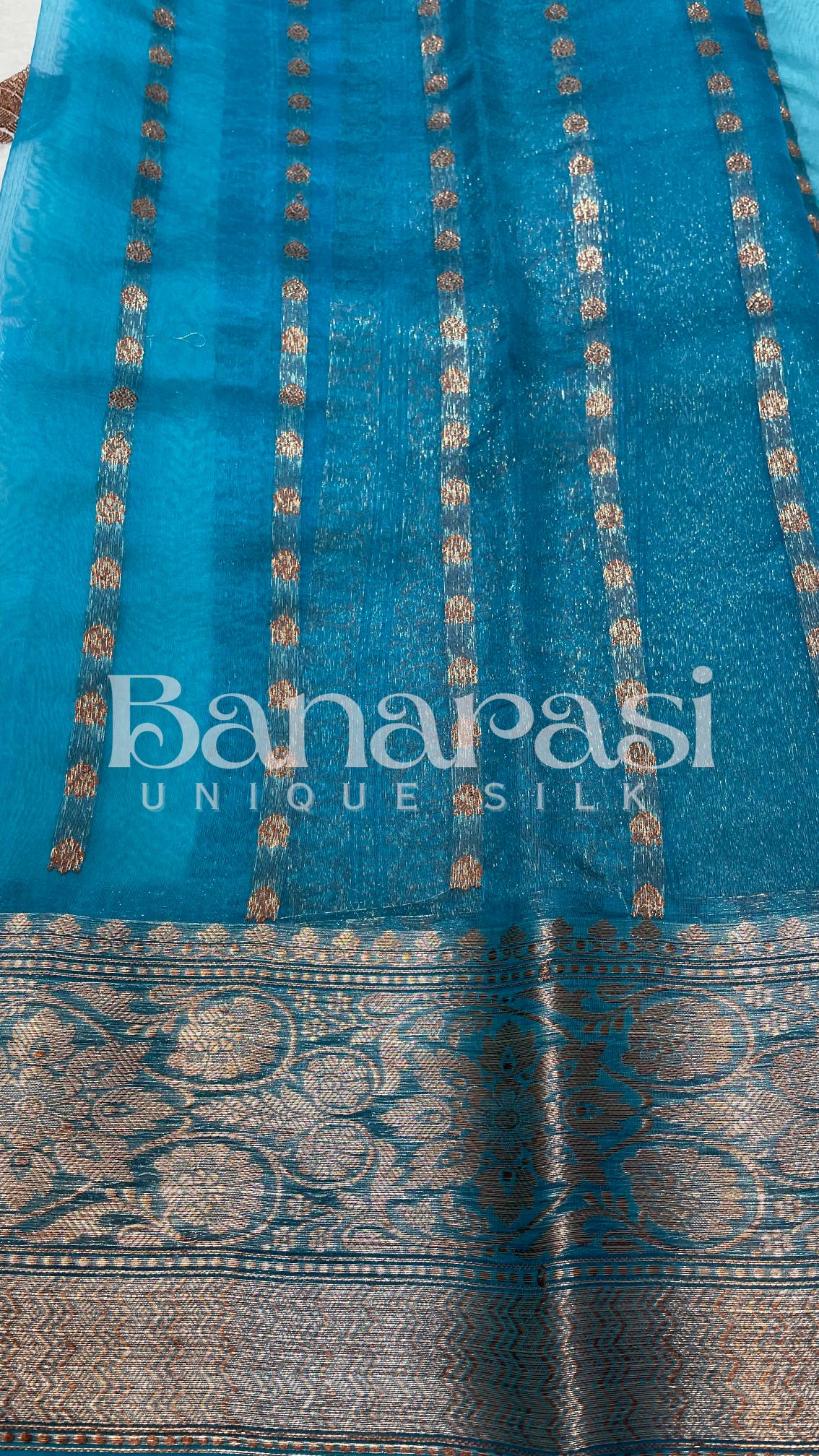 Pure Kora Handloom Banarasi Saree